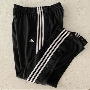 Vintage Adidas Tearaway Snap Off Track Pants